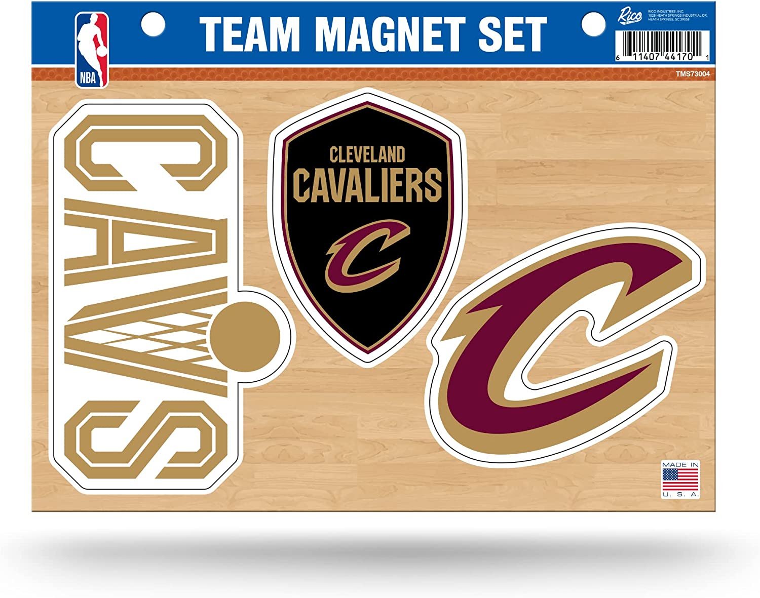 Cleveland Cavaliers Multi Magnet Set 8.5x11 Inch Sheet Die Cut Auto Home