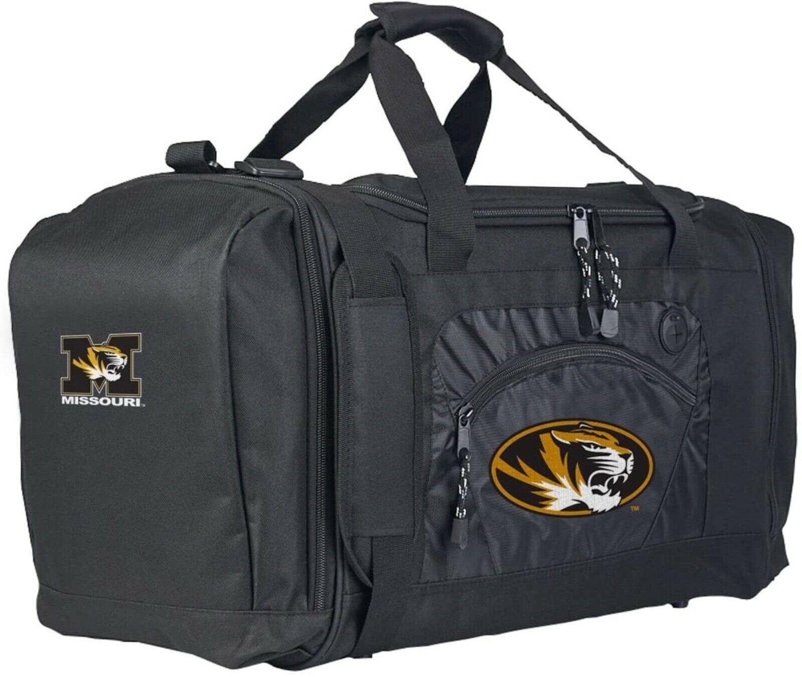 Missouri Tigers Premium Embroidered Duffel Bag Roadblock Design University of