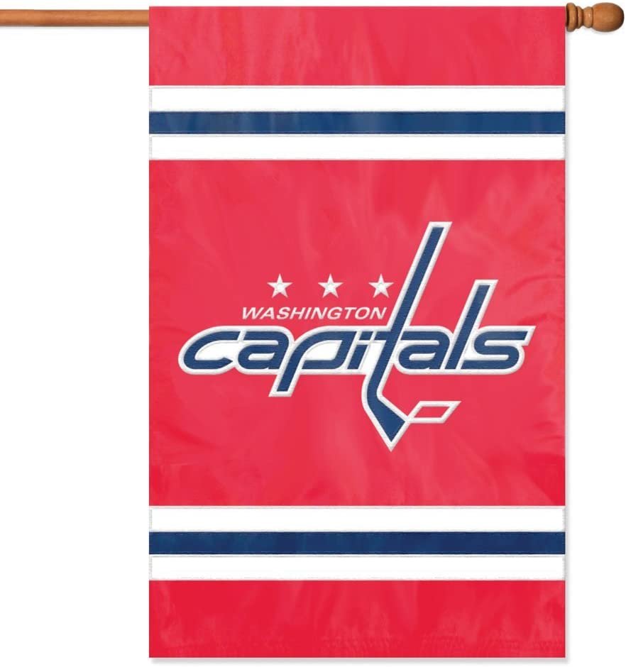 Washington Capitals Banner Flag Embroidered Premium 2-sided 28x44 Outdoor Football