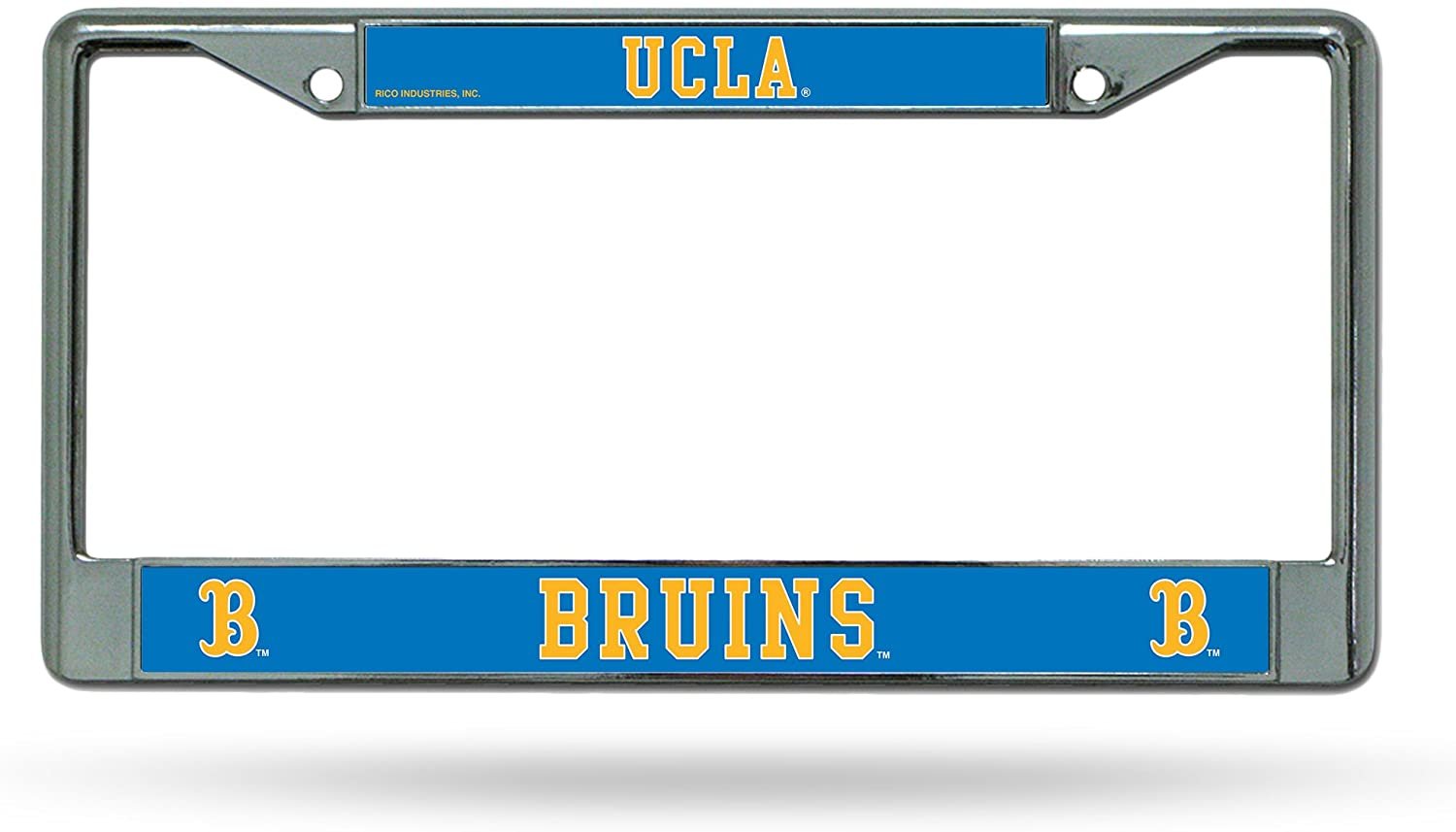 UCLA Bruins Premium Metal License Plate Frame Chrome Tag Cover, 6x12 Inch