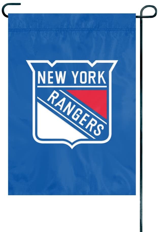 New York Rangers Premium Garden Flag Banner Applique Embroidered 12.5x18 Inch