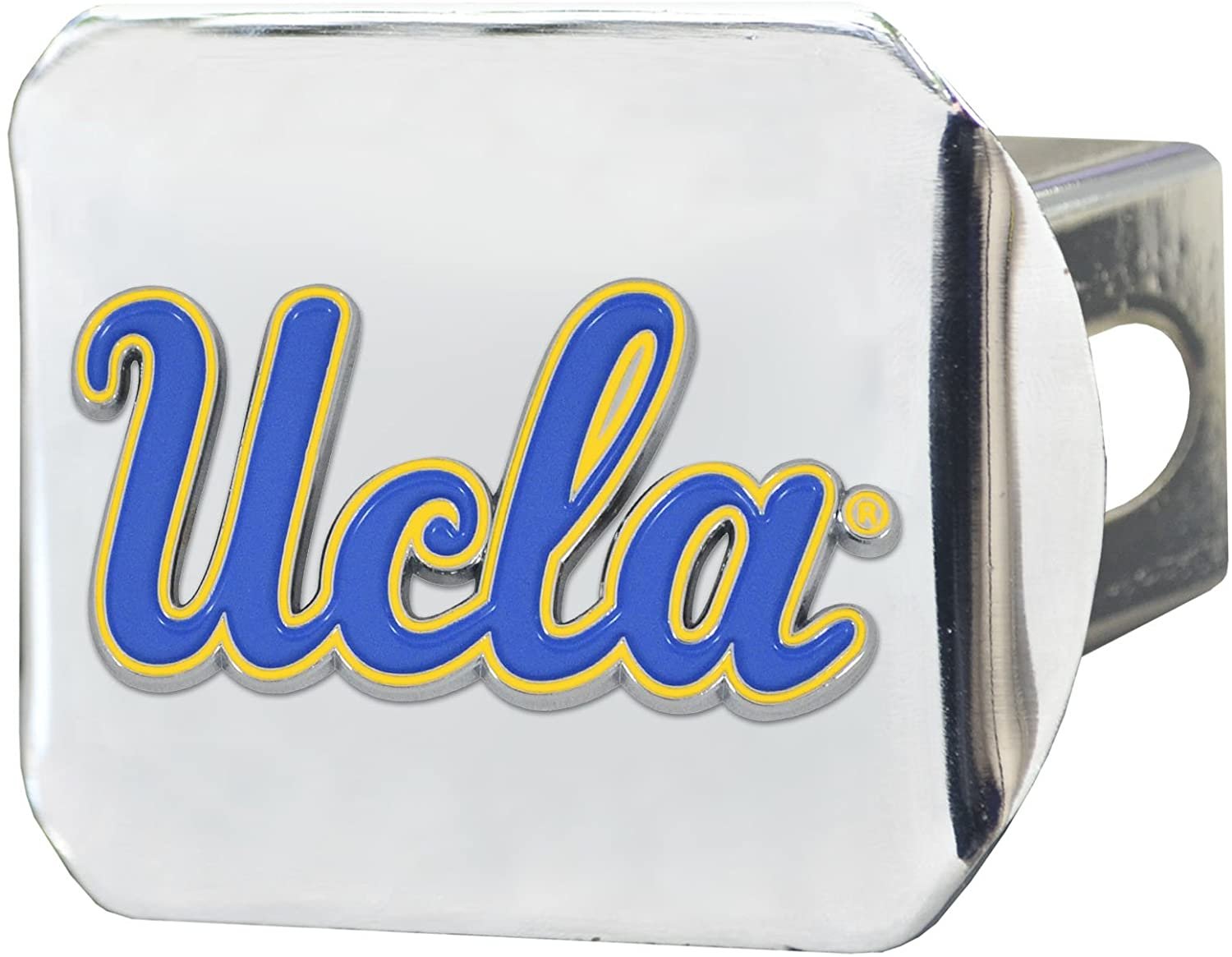 UCLA Bruins Hitch Cover Solid Metal with Raised Color Metal Emblem 2" Square Type III University of California Los Angeles