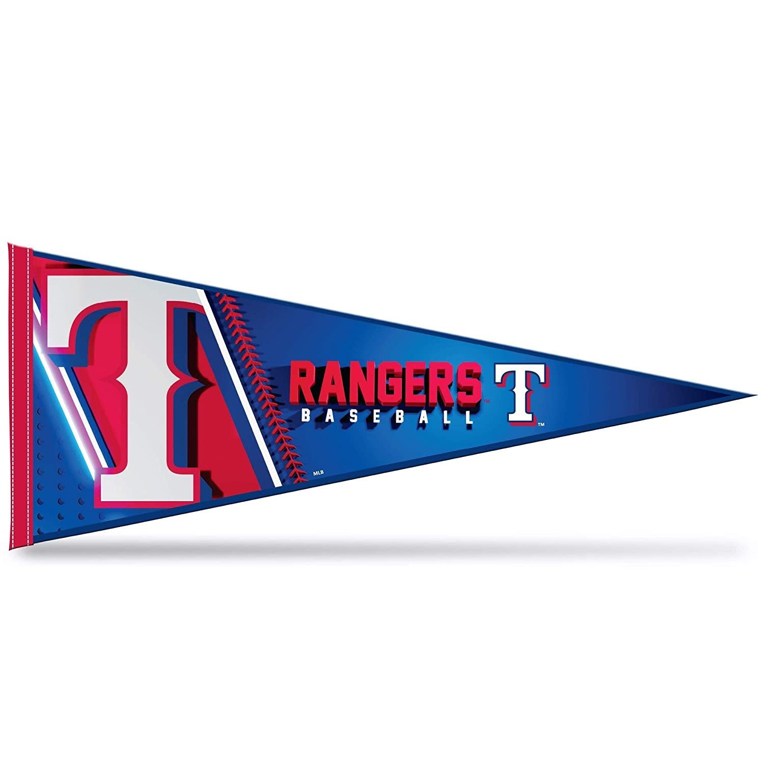 Texas Rangers Soft Felt Pennant, Primary Design, 12x30 Inch, Easy To Hang