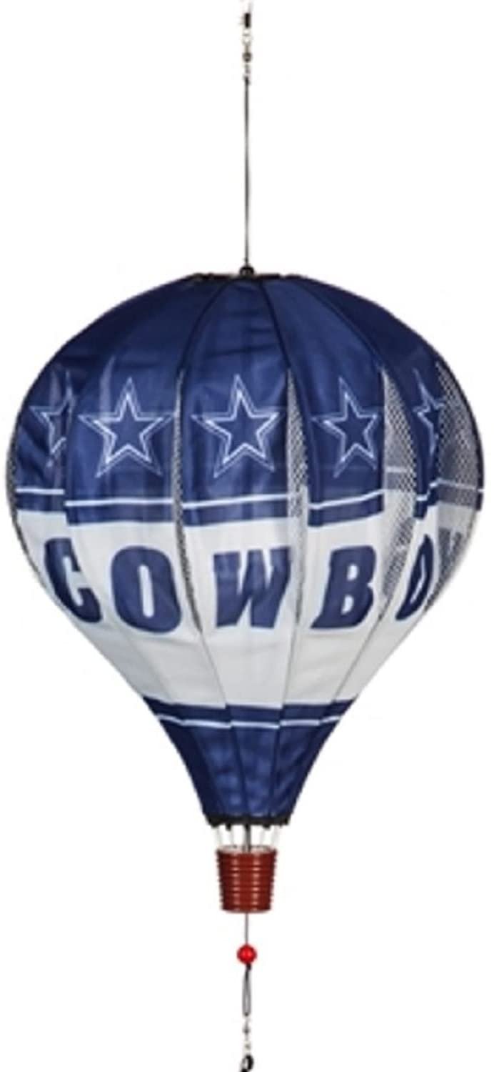 Dallas Cowboys 55" Hot Air Balloon Flag Wind Spinner Air Sock Yard Garden Flag Banner Football