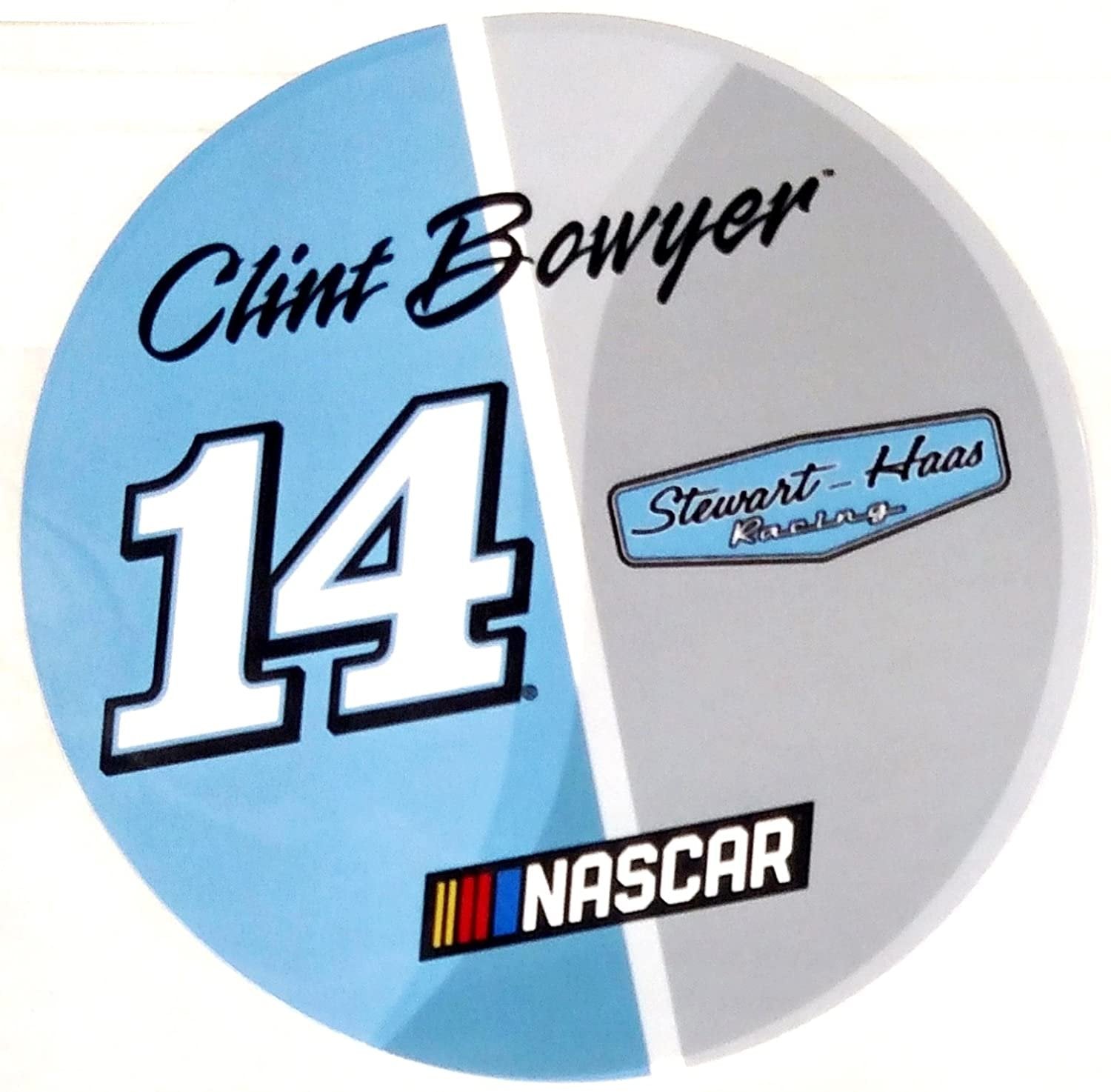 Clint Bowyer #14 NSD 4" Round DECAL Vinyl Auto Home Window Glass Nascar Racing