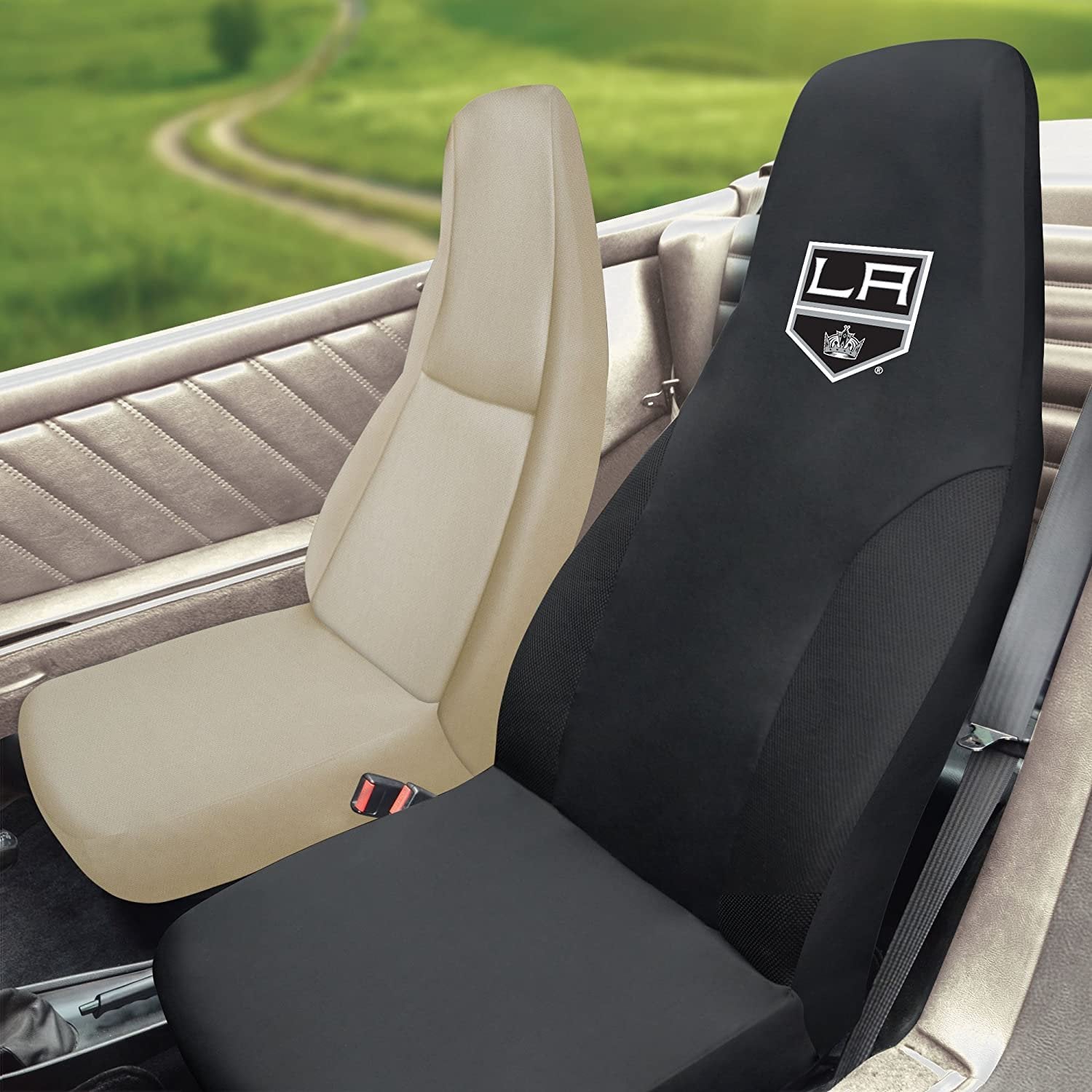 Los Angeles Kings Bucket Auto Seat Cover 48x20 Inch Elastic