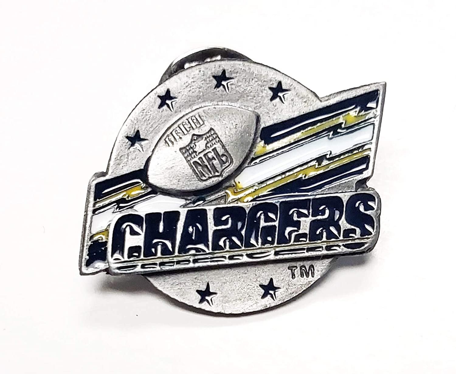Los Angeles Chargers Premium Metal Pin, Lapel Hat Tie, Push Pin Backing