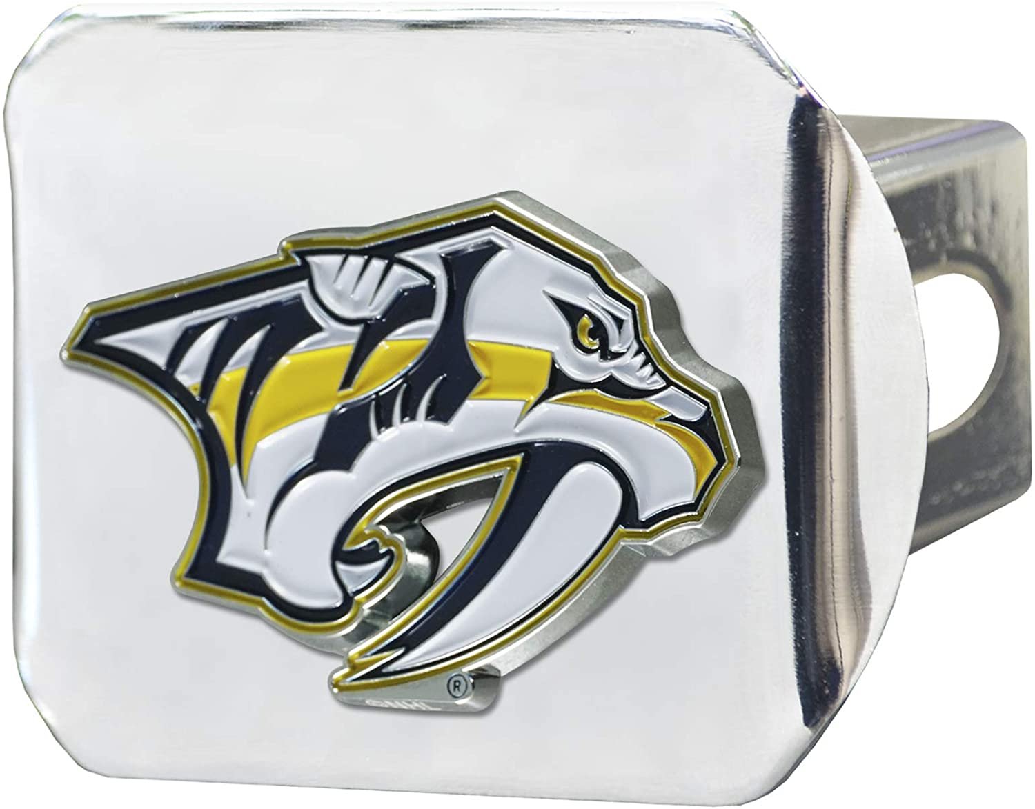 Nashville Predators Hitch Cover Solid Metal with Raised Color Metal Emblem 2" Square Type III