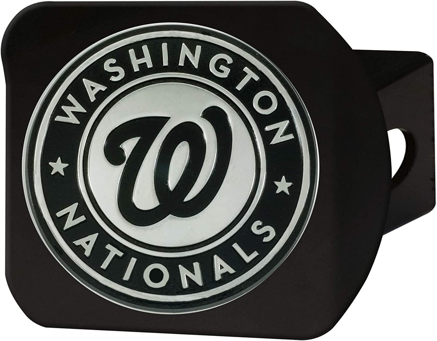 FANMATS 26749 MLB - Washington Nationals Hitch Cover, Black, 3.4"x4"