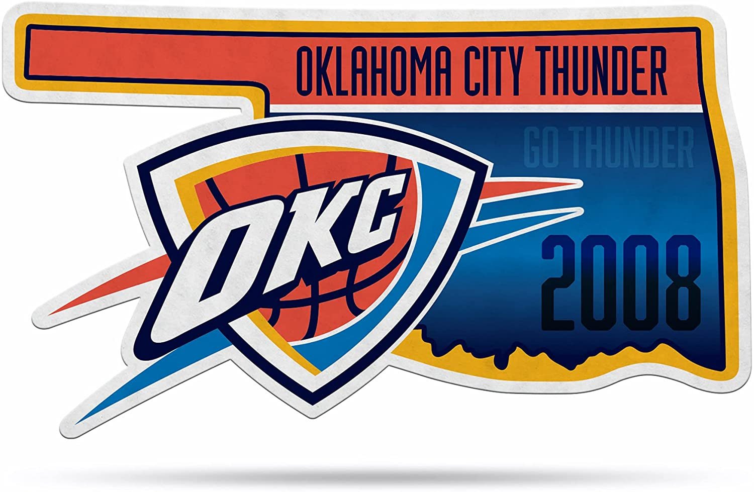 Oklahoma City Thunder 18" State Design Pennant Soft Felt