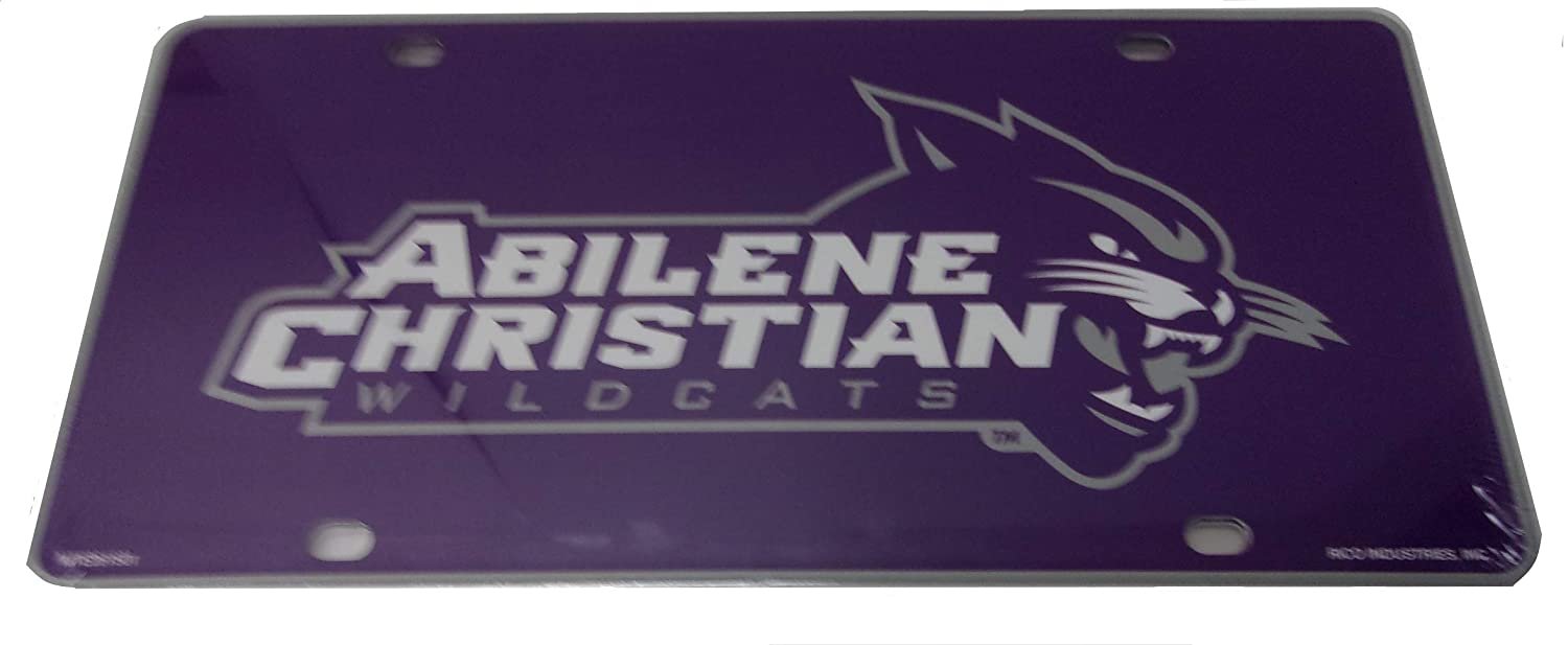 Abilene Christian University Wildcats Metal Auto Tag License Plate, Logo Design, 6x12 Inch