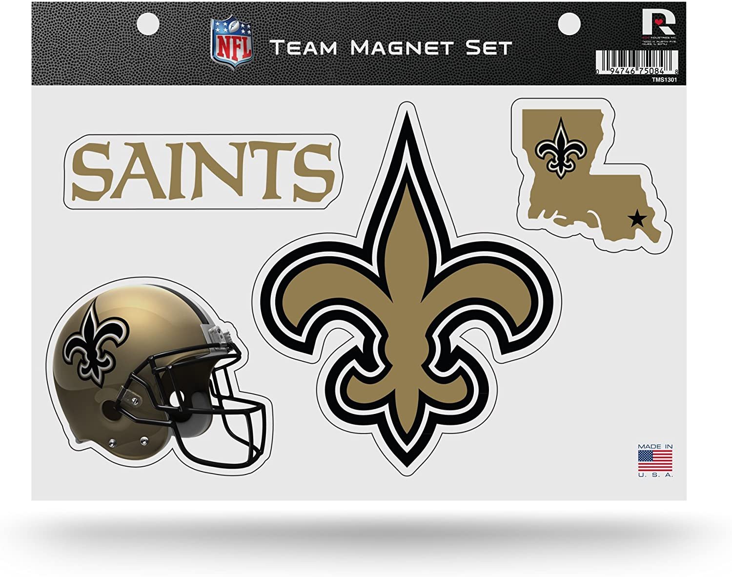 New Orleans Saints Die Cut Team Magnet Set Sheet