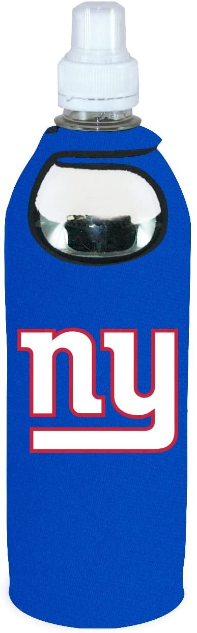 New York Giants 1/2 Liter Water Soda Bottle Beverage Insulator Holder Cooler with Clip Football