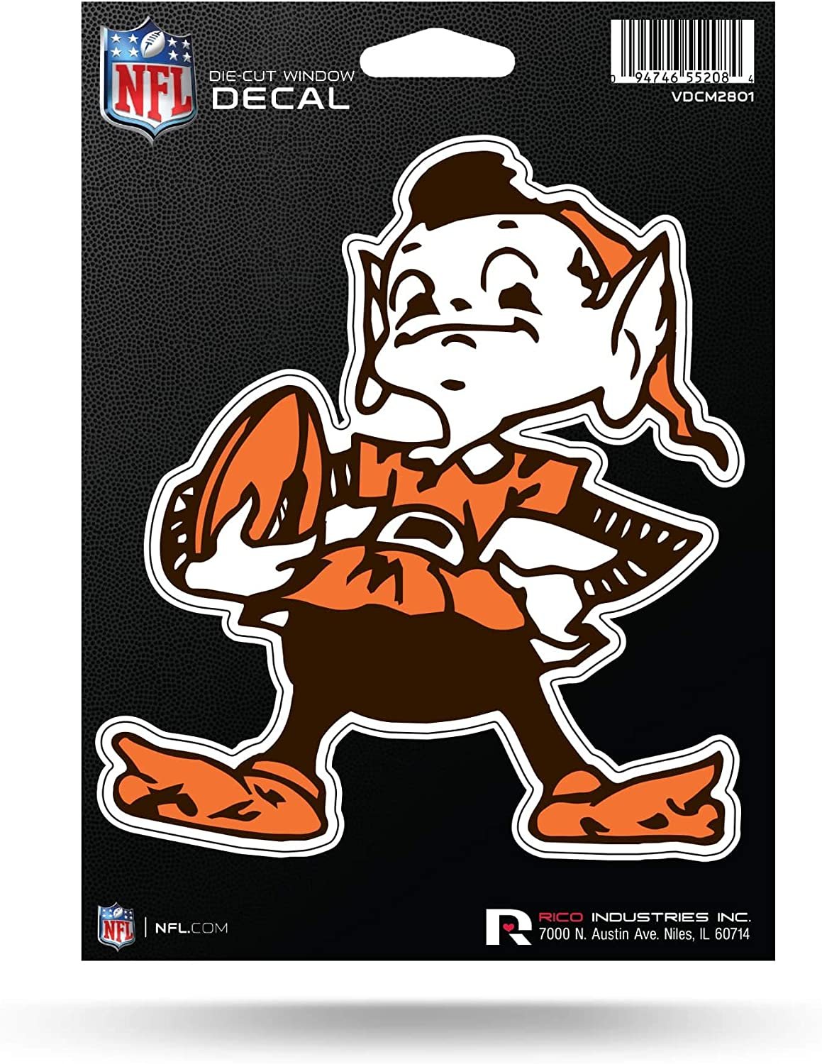 Cleveland Browns 5 Inch Die Cut Decal Sticker Full Adhesive Backing