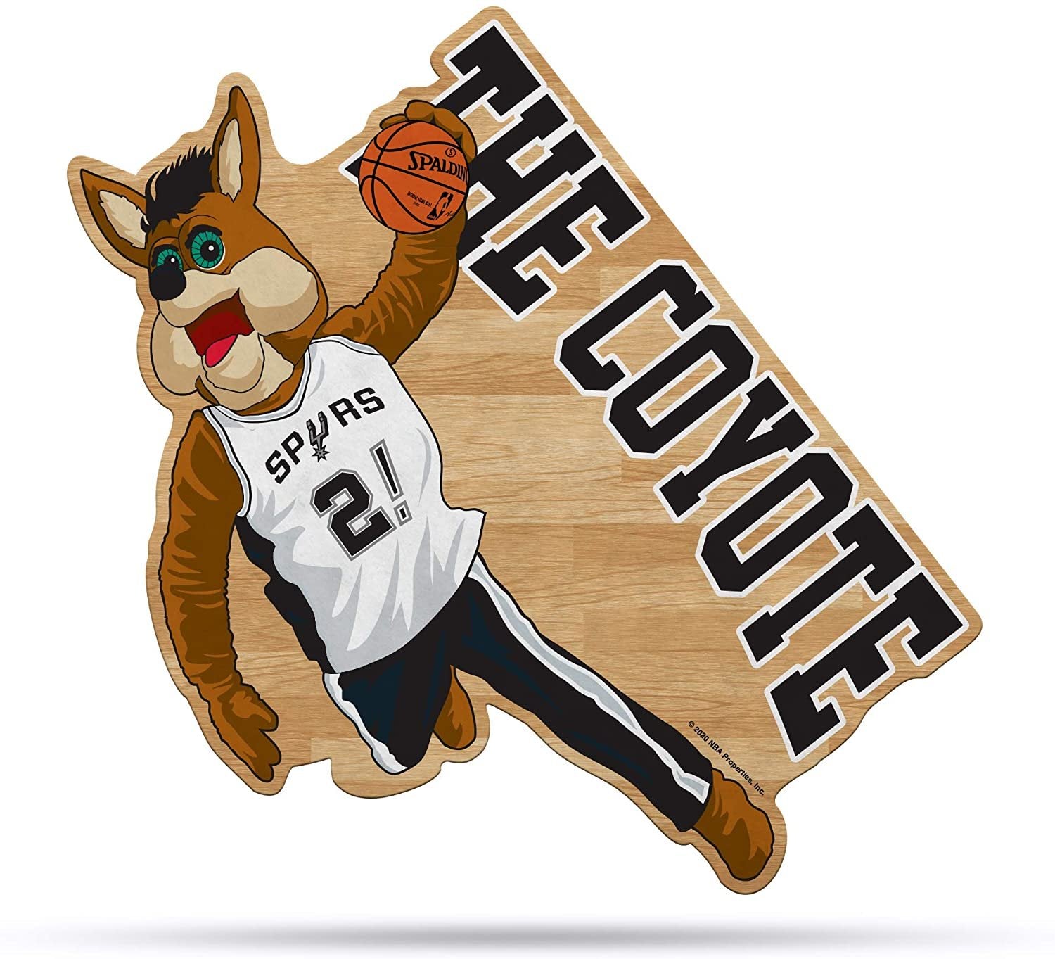 San Antonio Spurs 18" Mascot Shape Pennant Soft Felt