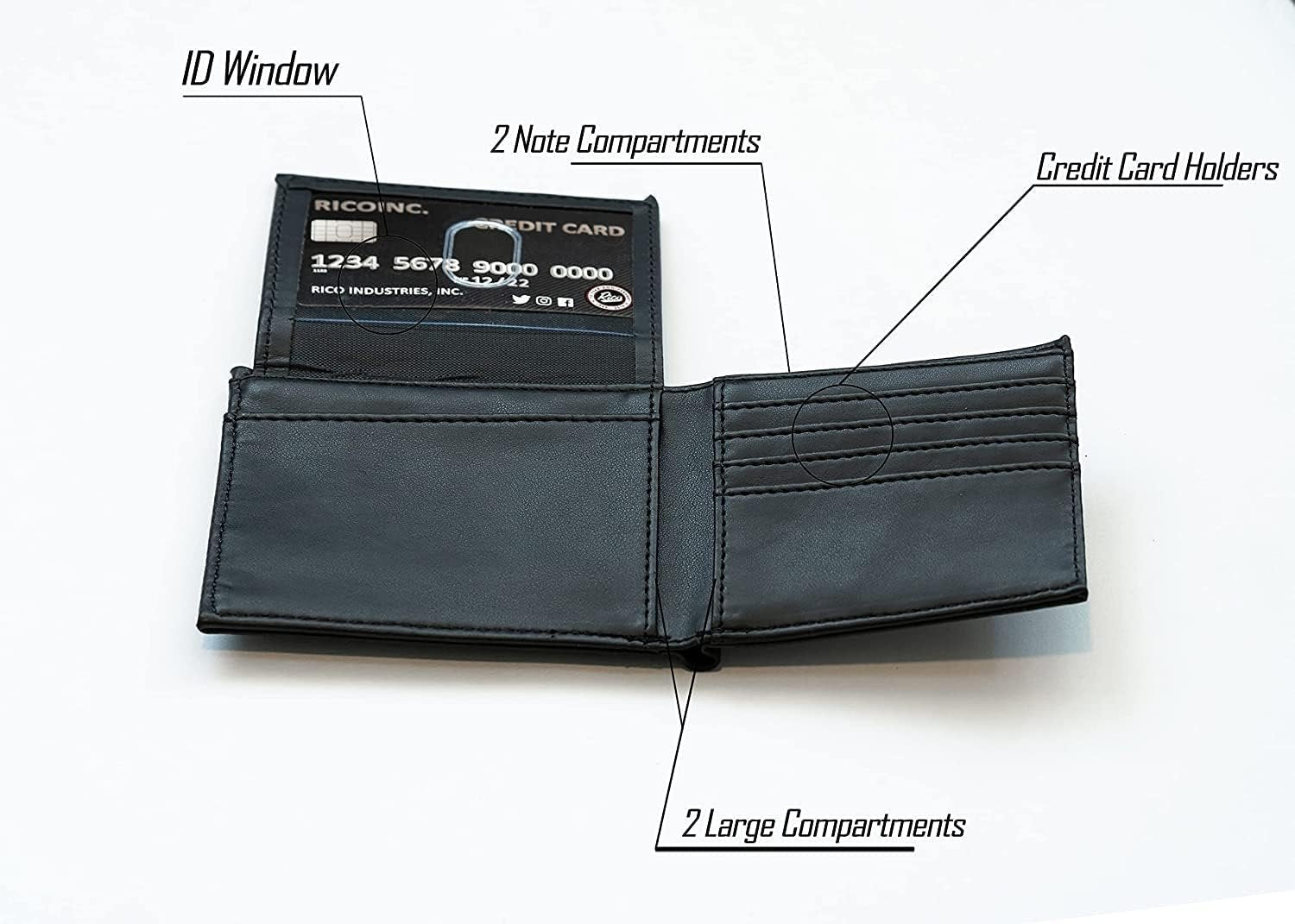 Philadelphia Phillies Premium Leather Wallet, Black, Bifold Billfold, Laser Engraved