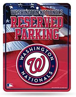 Washington Nationals Metal Parking Sign