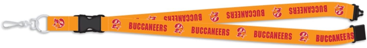 Tampa Bay Buccaneers Throwback Retro Logo Lanyard Keychain Double Sided Breakaway Safety Design Adult 18 Inch
