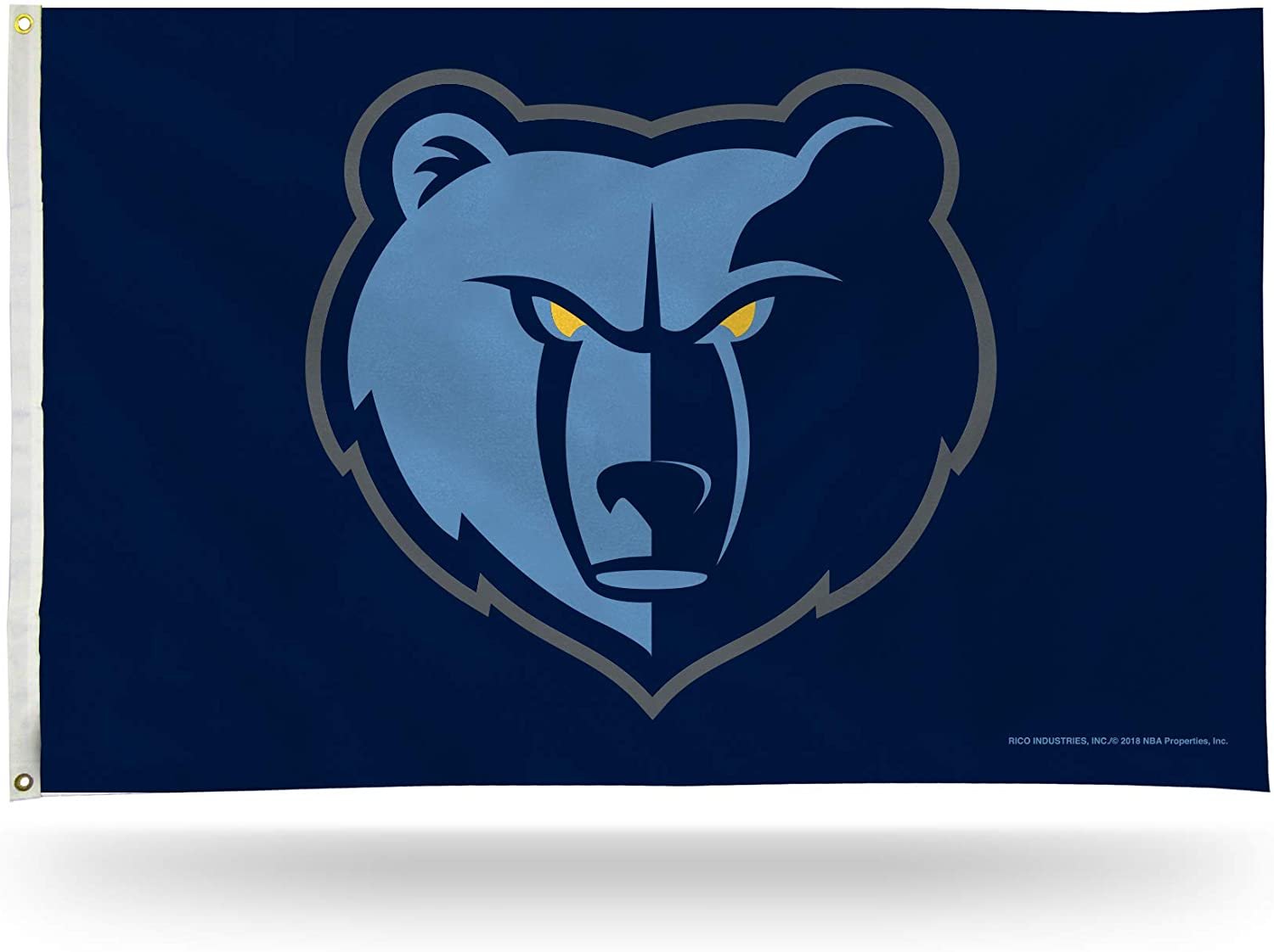 Memphis Grizzlies Premium 3x5 Feet Flag Banner, Logo Design, Metal Grommets, Outdoor Use, Single Sided