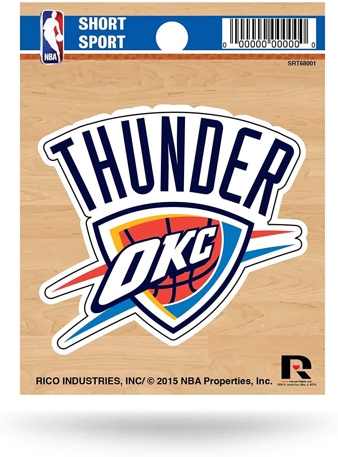 Oklahoma City Thunder 3" Short Sport Decal