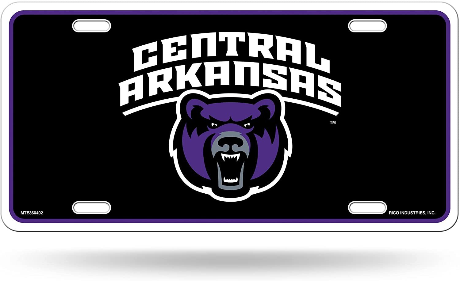 University of Central Arkansas Bears Metal Auto Tag License Plate, Logo Design, 6x12 Inch