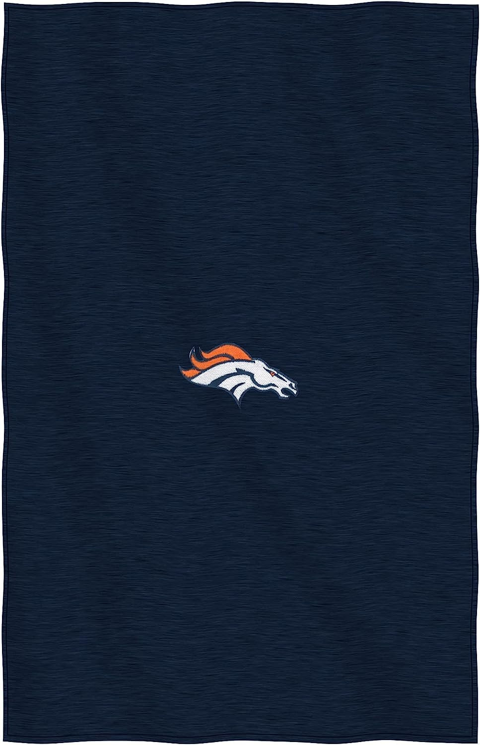 Denver Broncos Throw Blanket, Sweatshirt Design, Embroidered Logo, Dominate Style, 54x84 Inch