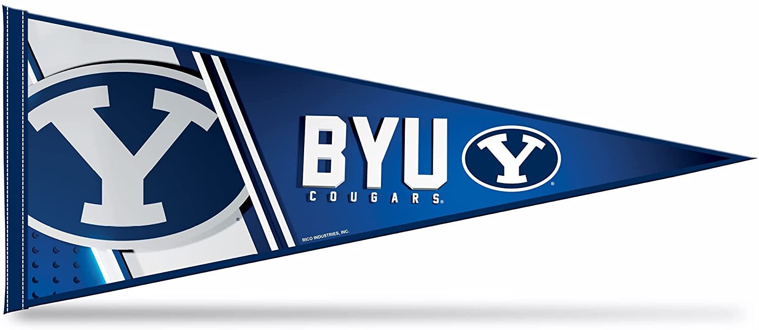 Brigham Young University Cougars BYU Soft Felt Pennant 12x30 Inch Primary Logo