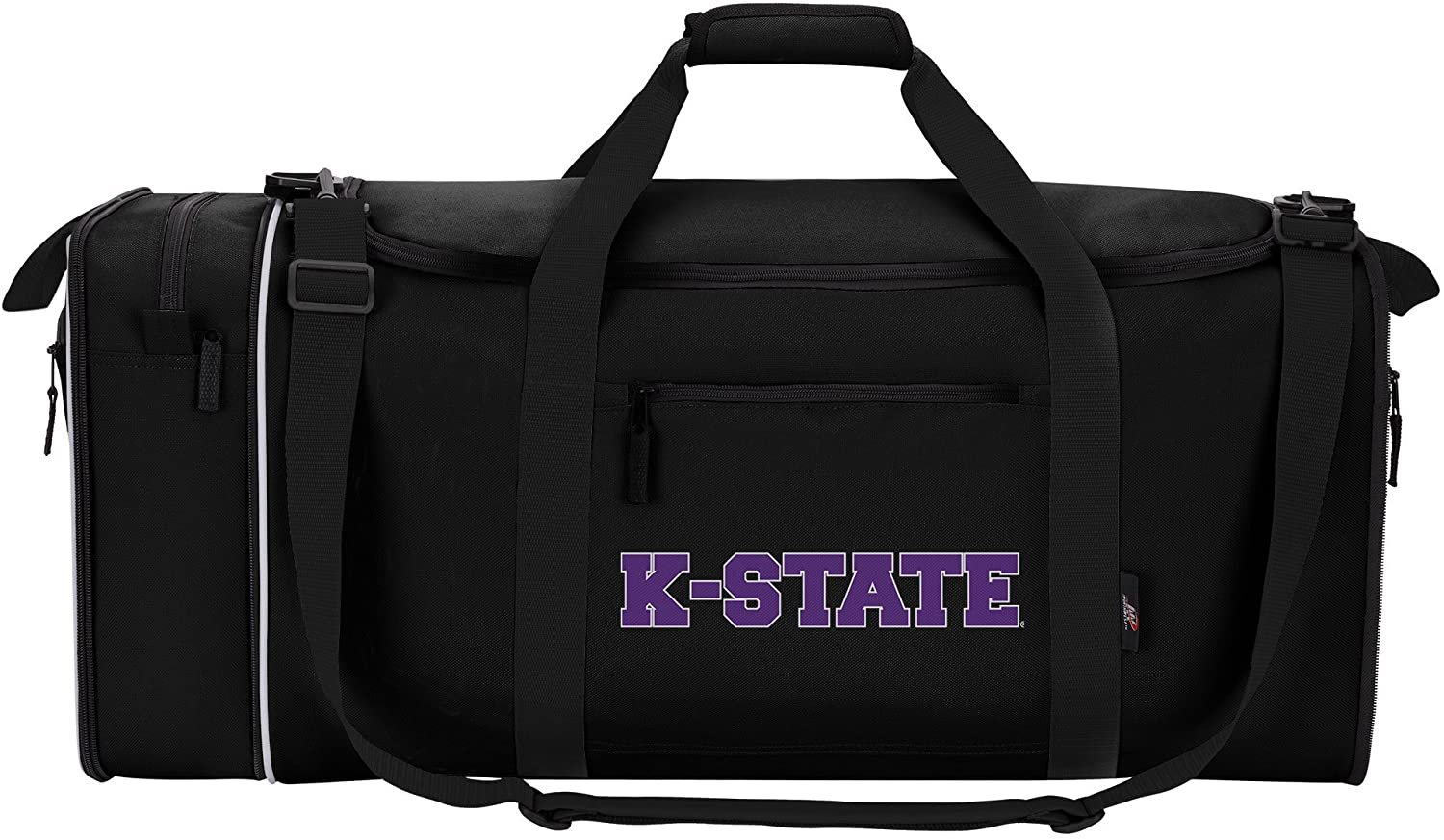 Kansas State Wildcats Duffel Bag Premium Team Color Heavy Duty Steal Design University of
