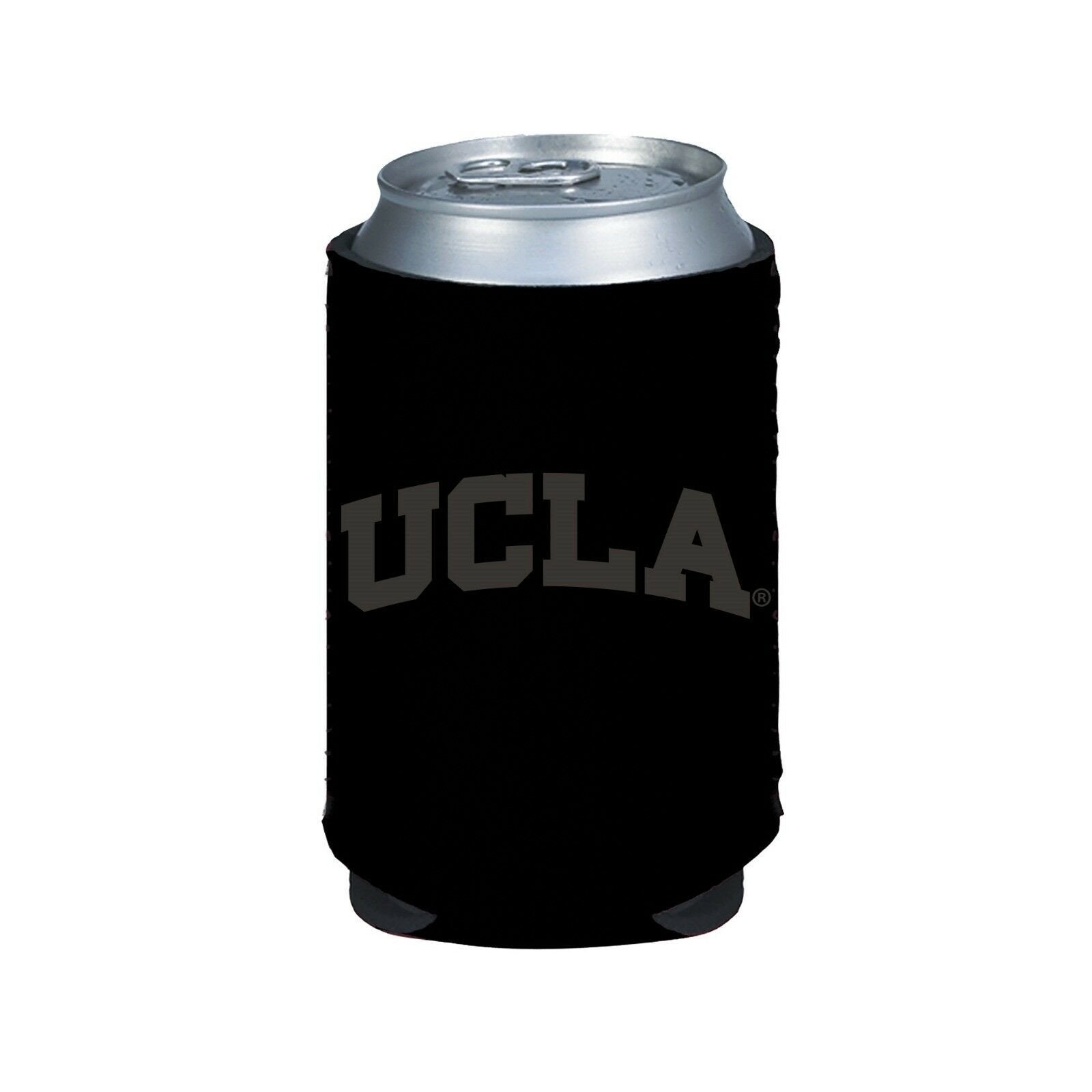 UCLA Bruins 2-Pack BLACK TONAL CAN Koozie Neoprene Holder Cooler University of