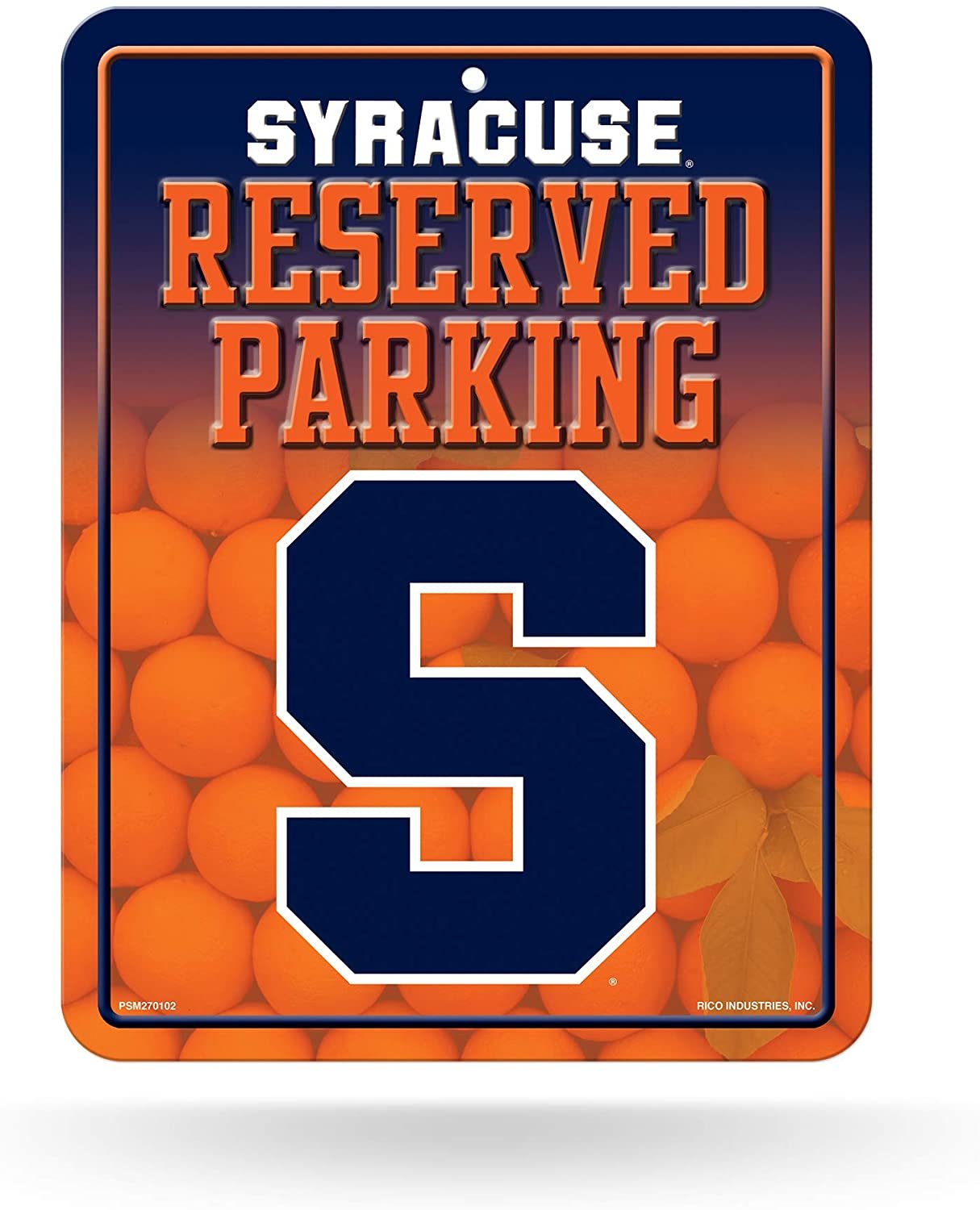 Syracuse Orange Metal Parking Sign University of