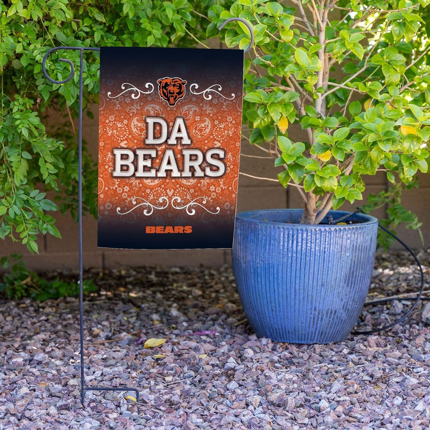 Chicago Bears Premium Double Sided Garden Flag Banner, 13x18 Inch, Display Pole Sold Separately