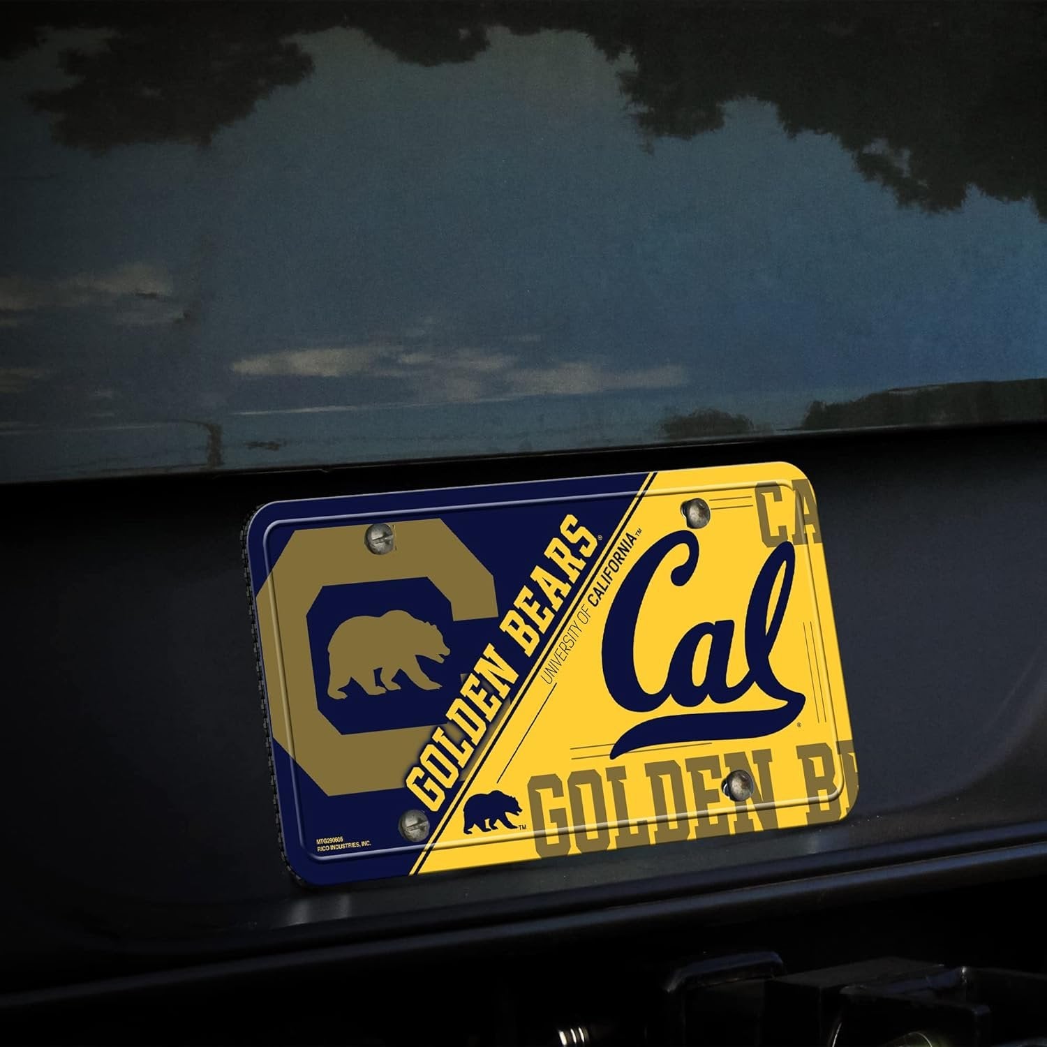 University of California Golden Bears Cal Berkley Metal Tag License Plate, 12x6 Inch, Pre-drilled Holes
