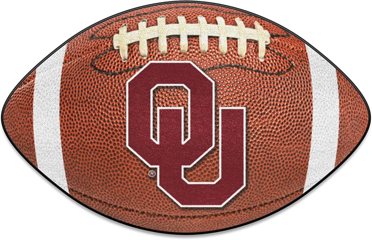 University of Oklahoma Sooners Floor Mat Area Rug, 20x32 Inch, Non-Skid Backing, Football Design