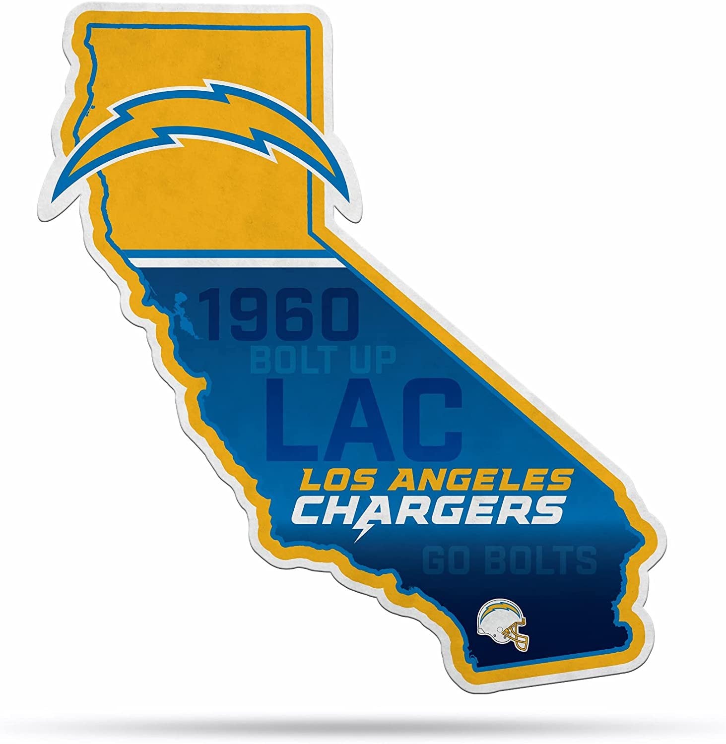 Los Angeles Chargers Pennant State Shape 18 Inch Soft Felt