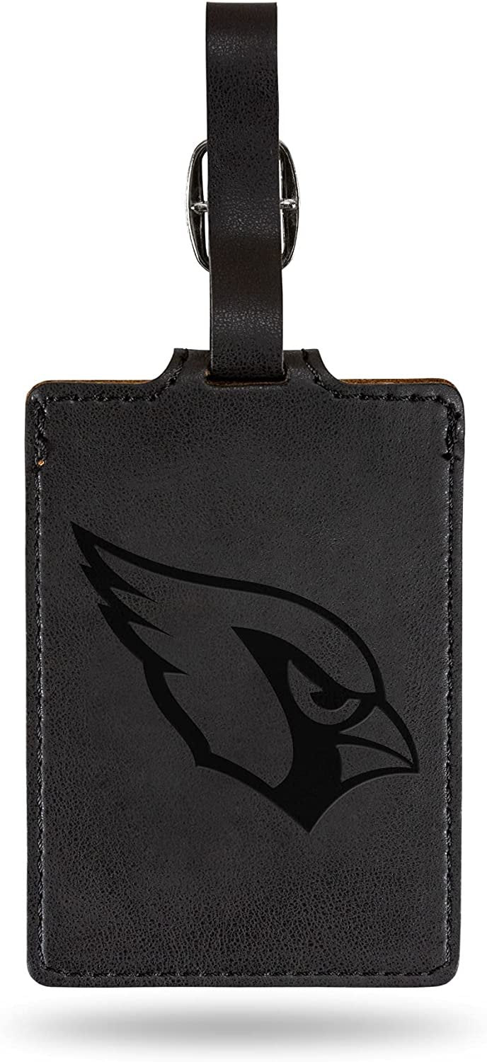 Arizona Cardinals Luggage Bag Tag Laser Engraved Ultra Suede Includes ID Card