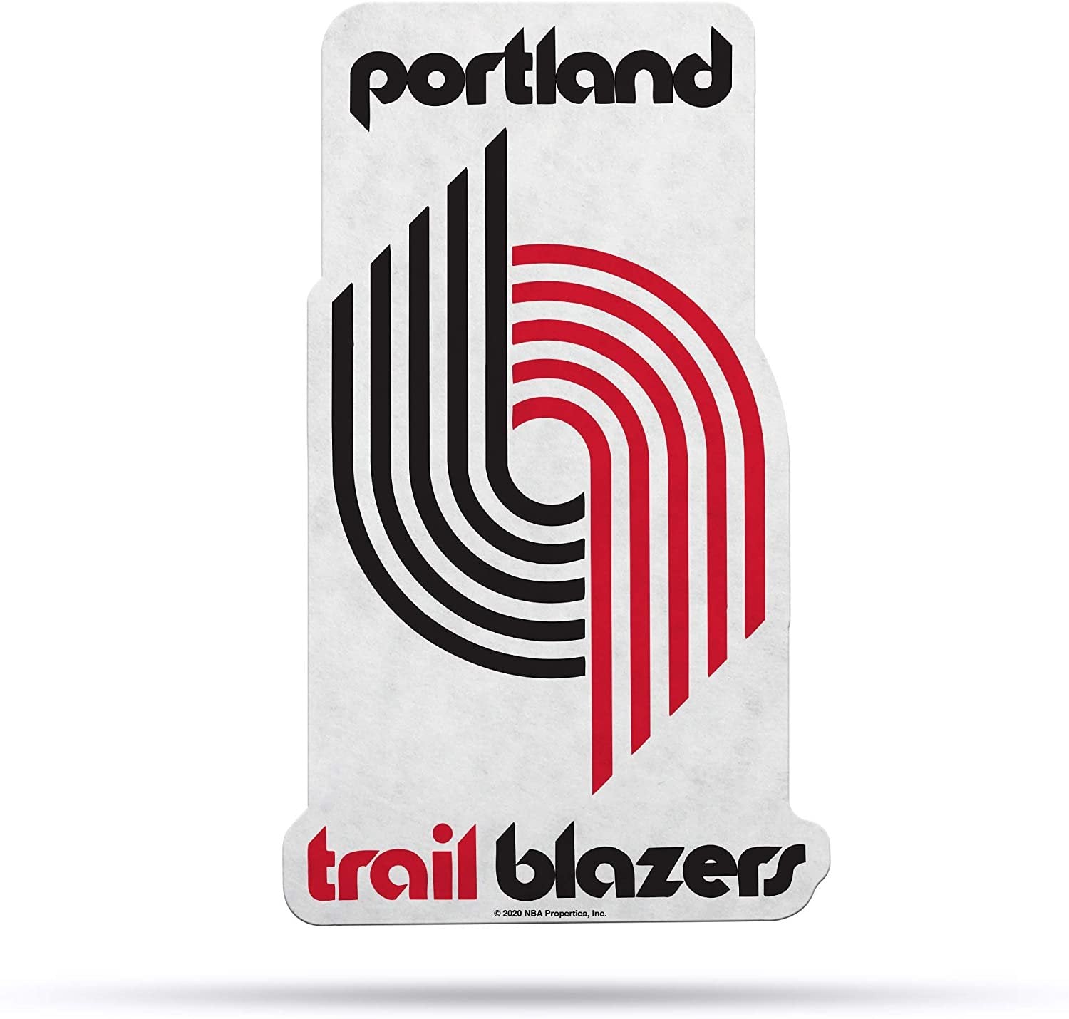 Portland Trail Blazers Soft Felt Pennant, Retro Design, Shape Cut, 18 Inch, Easy To Hang