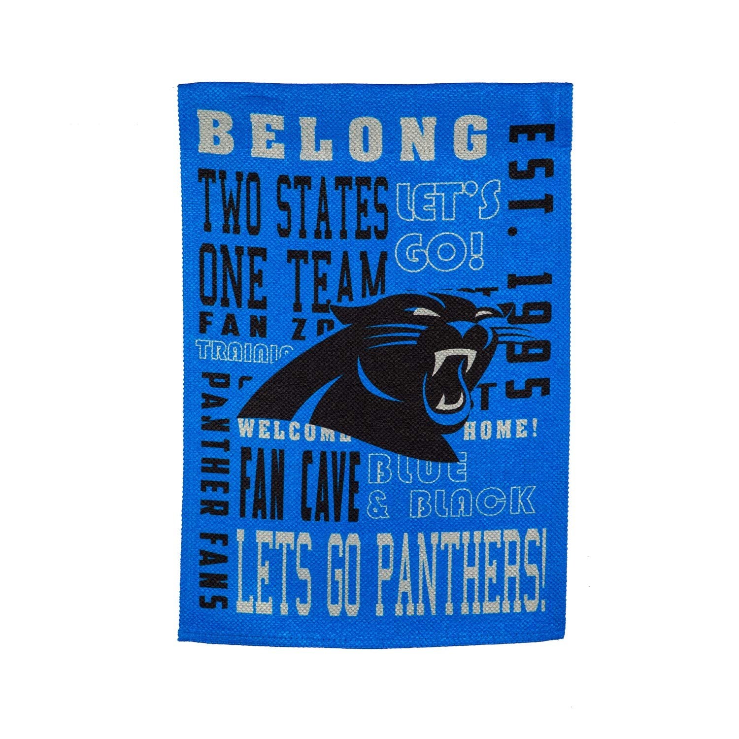 Carolina Panthers Premium Garden Flag Banner, Double Sided, Fan Rules, 13x18 Inch