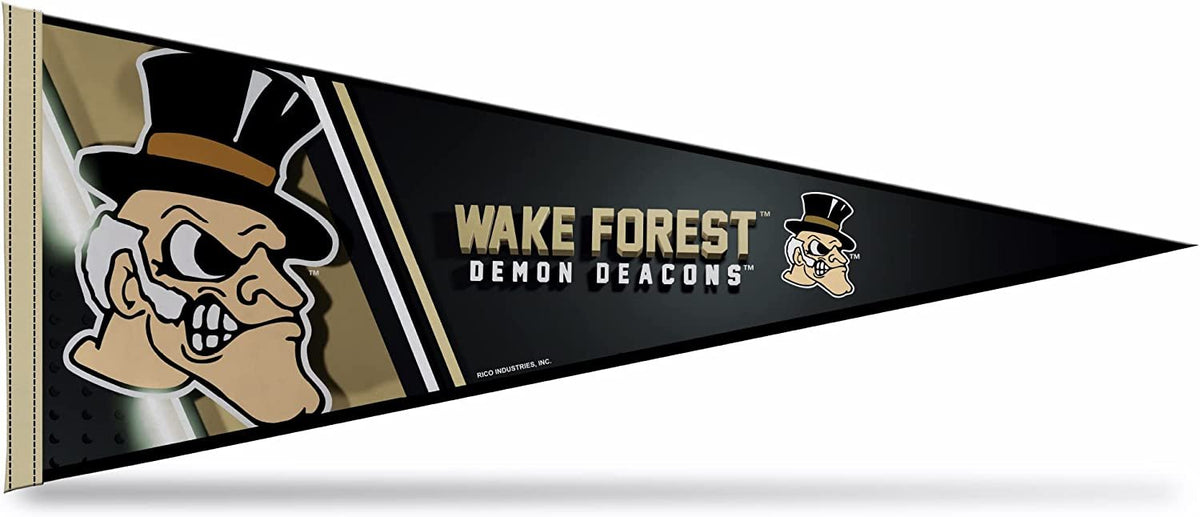 Wake Forest Demon Deacons Black Retractable Badge Holder