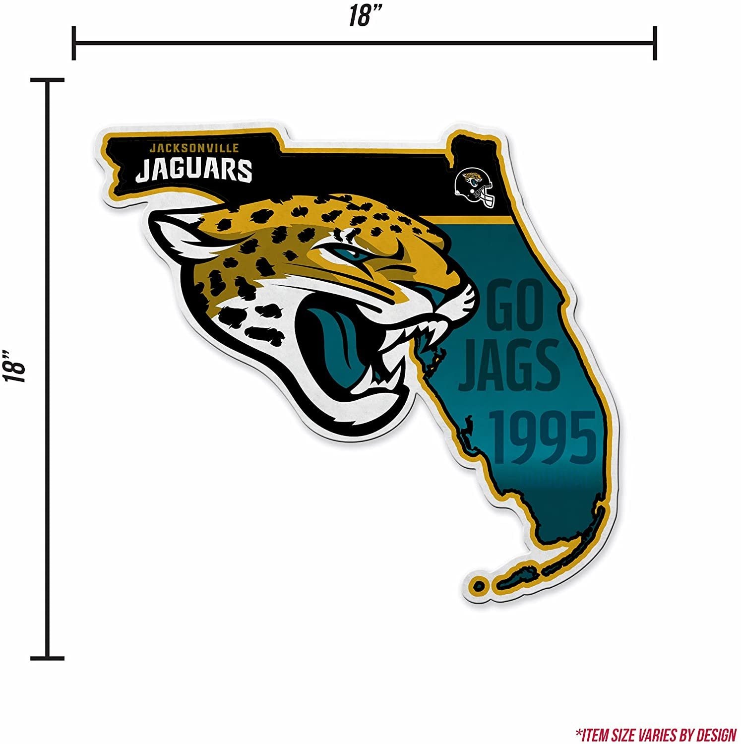 Jacksonville Jaguars Pennant State Shape 18 Inch Soft Felt