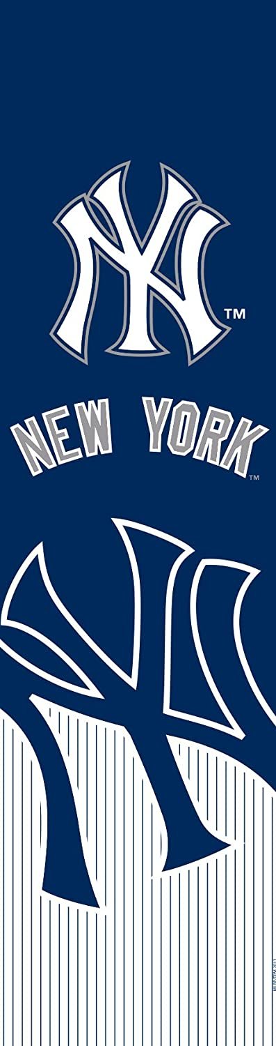 New York Yankees Door Banner Flag, 84 x 24 Inch, Elastic Straps on Back, House or Office