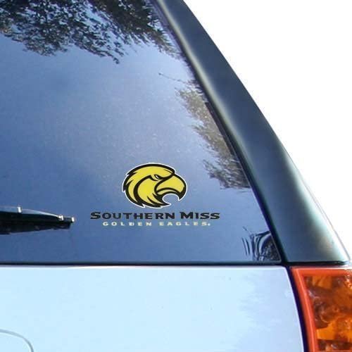 University of Southern Mississippi Golden Eagles 3 Inch Flat Static Cling Decal