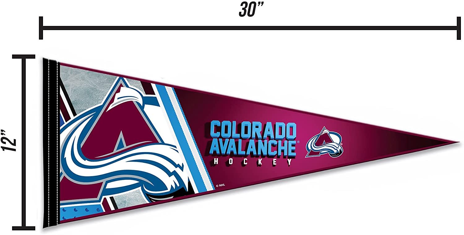 Colorado Avalanche Primary Pennant 12" x 30" Soft Felt
