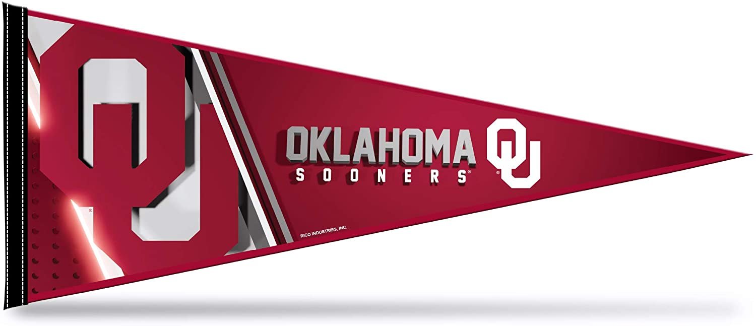 Oklahoma Sooners Pennant 12x30 Inch Soft Felt University of