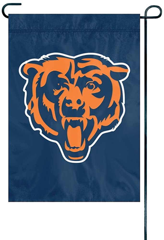 Chicago Bears Premium Garden Flag Banner Applique Embroidered 12.5x18 Inch