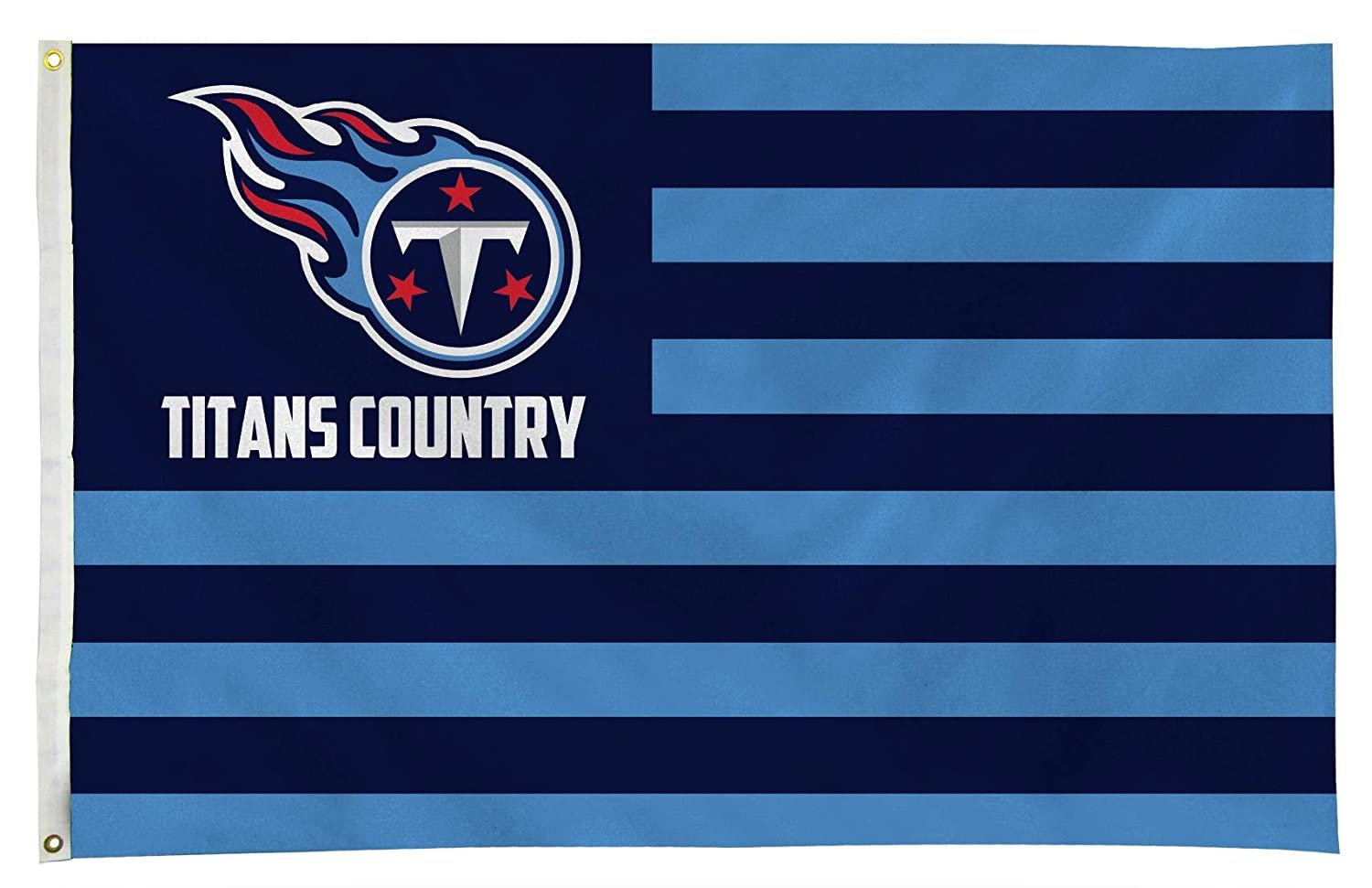 Tennessee Titans Premium 3x5 Feet Flag Banner, Country Design, Metal Grommets, Outdoor Use, Single Sided