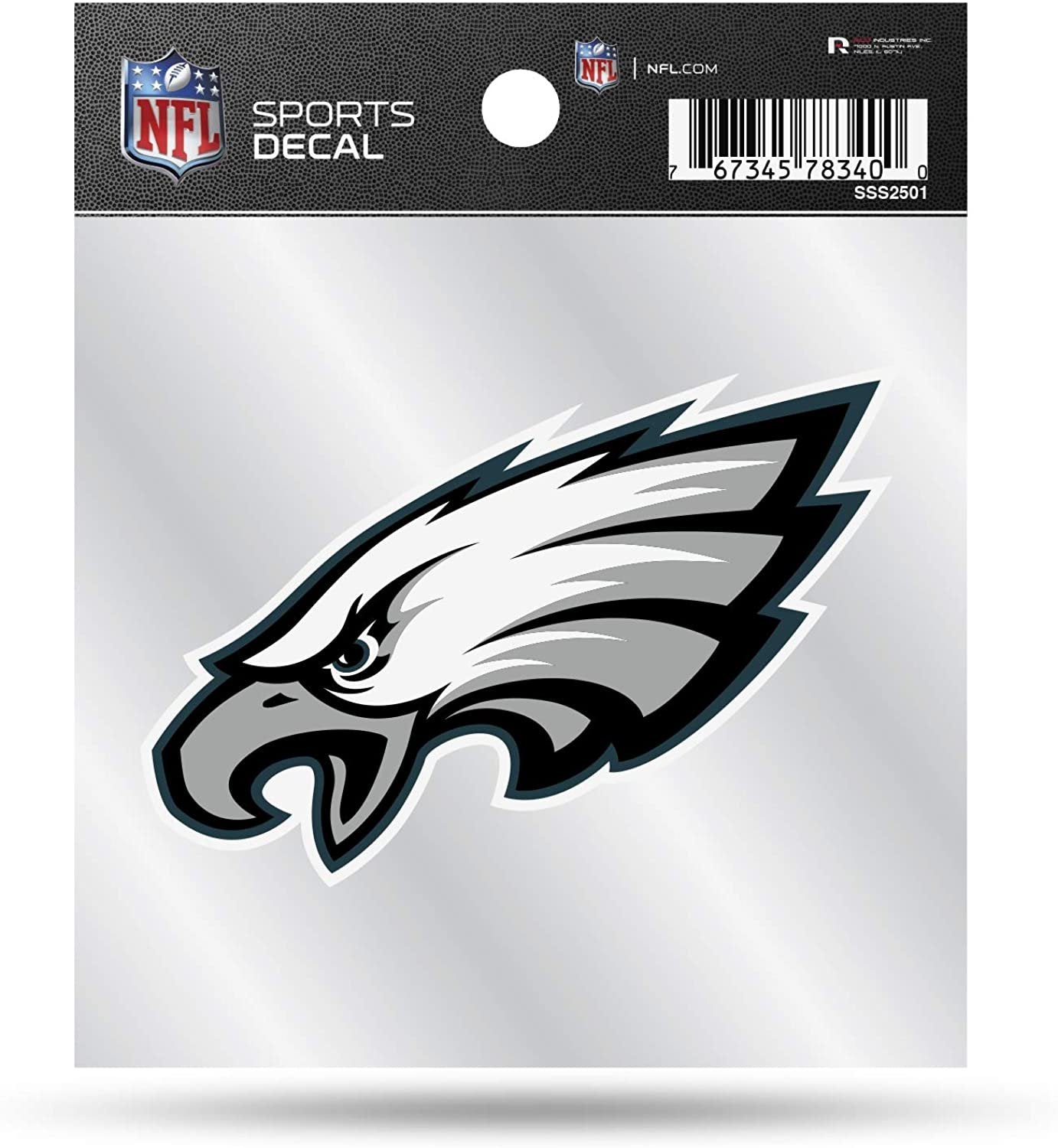 Philadelphia Eagles Sticker Decal 4x4 Inch Clear Backing Auto Home