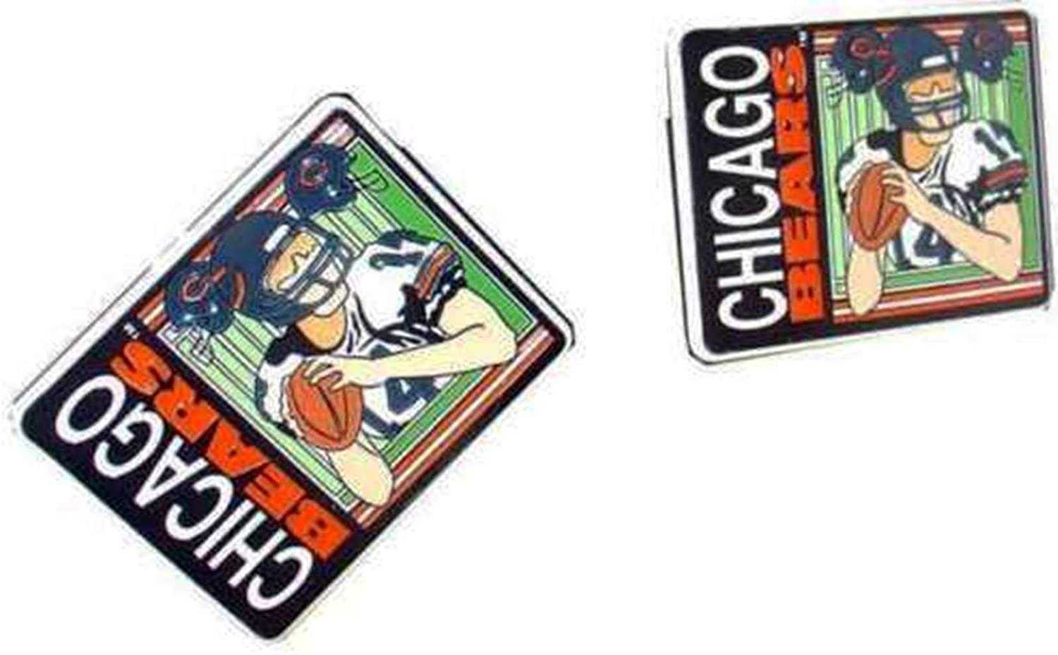 Stockdale Chicago Bears PV Retro 2-Pack Ceramic Team Magnets NFL Football