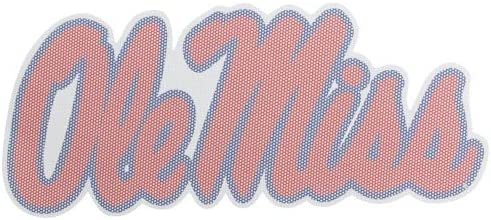 University of Mississippi Rebels Ole Miss 8 Inch Perforated Auto Window Film Decal One-Way Vision Exterior Application