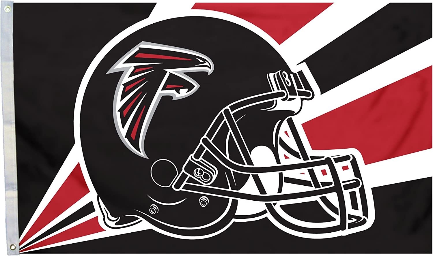 Atlanta Falcons 3x5 Foot Flag Banner, Metal Grommets. Outdoor, Single Sided, Helmet Design