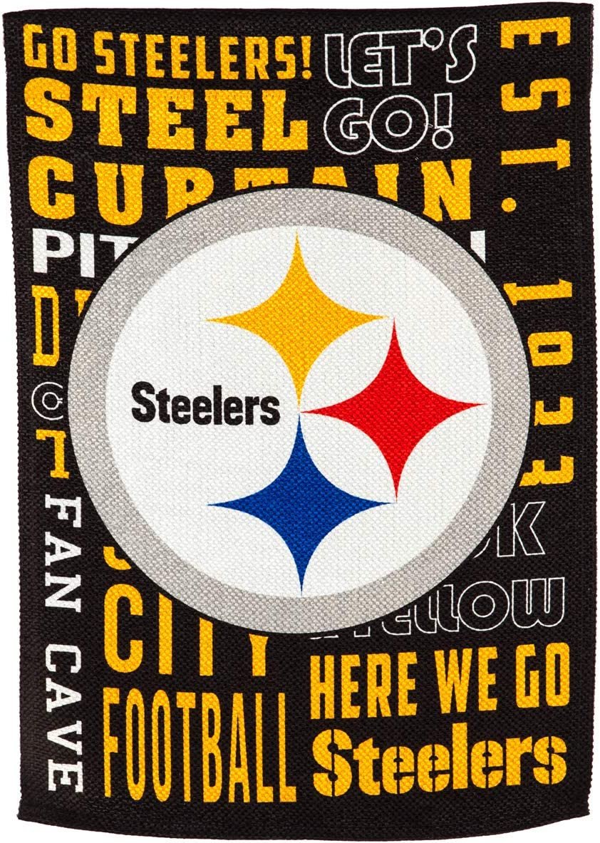 Pittsburgh Steelers Premium Double Sided Banner Flag 28x44 Inch Fan Rules Design Indoor Outdoor